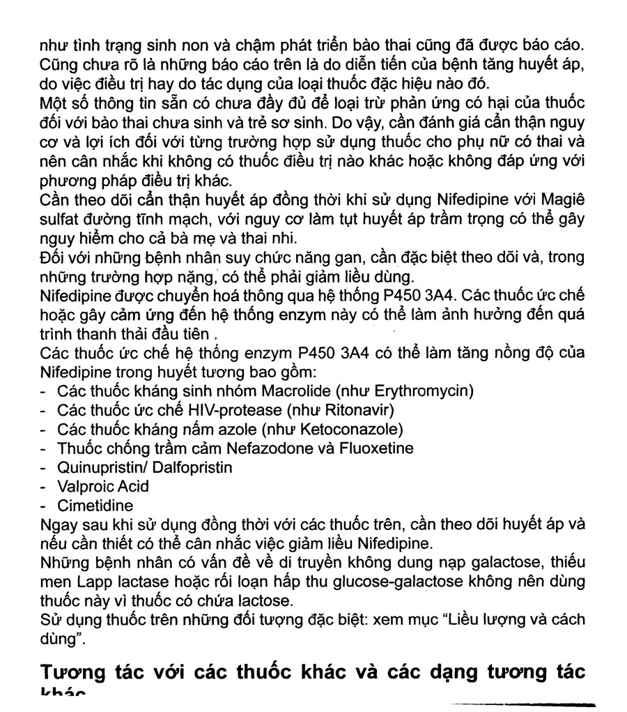 Adalat Retard 20mg trị tăng huyết áp, đau thắt ngực (3 vỉ x 10 viên) - 7